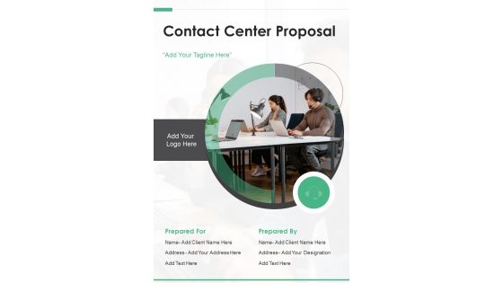 Contact Center Proposal Example Document Report Doc Pdf Ppt