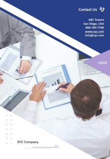 Contact us portfolio presentation report infographic ppt pdf document