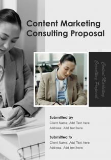 Content Marketing Consulting Proposal Report Sample Example Document