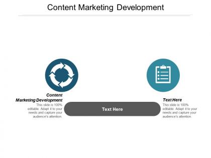 Content marketing development ppt powerpoint presentation gallery pictures cpb