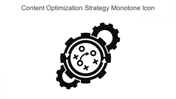 Content Optimization Strategy Monotone Icon In Powerpoint Pptx Png And Editable Eps Format