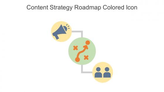 Content Strategy Roadmap Colored Icon In Powerpoint Pptx Png And Editable Eps Format