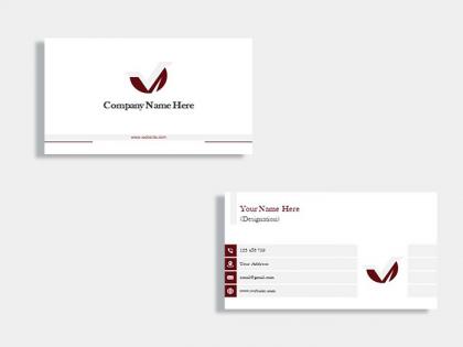 Corporate business card design template