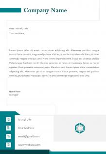 Corporate business letterhead design template