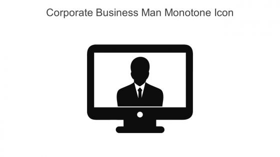 Corporate Business Man Monotone Icon In Powerpoint Pptx Png And Editable Eps Format