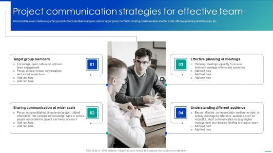 Corporate Communication Strategy Project Communication Strategies For Effective Team