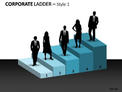 Corporate ladder style 1 powerpoint presentation slides