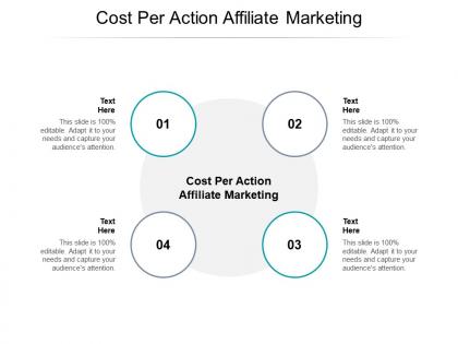 Cost per action affiliate marketing ppt powerpoint presentation summary outline