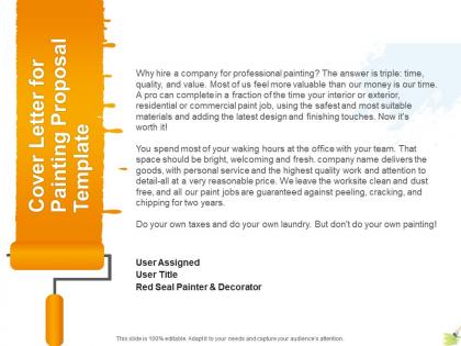 Cover letter for painting proposal template ppt powerpoint presentation show grid