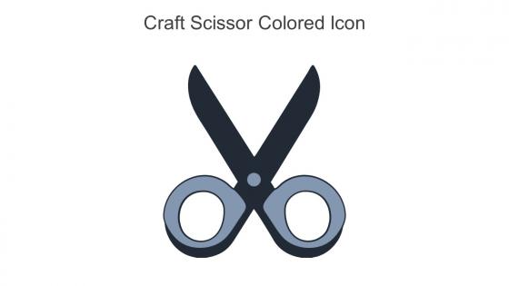 Craft Scissor Colored Icon In Powerpoint Pptx Png And Editable Eps Format