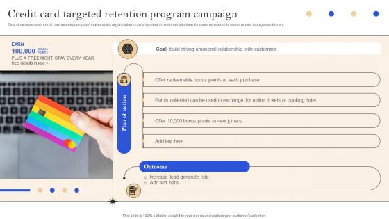 Credit Card Targeted Retention Program Campaign Implementation Of Successful Credit Card Strategy SS V