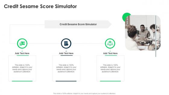 Credit Sesame Score Simulator In Powerpoint And Google Slides Cpb