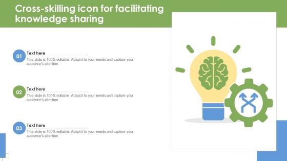 Cross Skilling Icon For Facilitating Knowledge Sharing