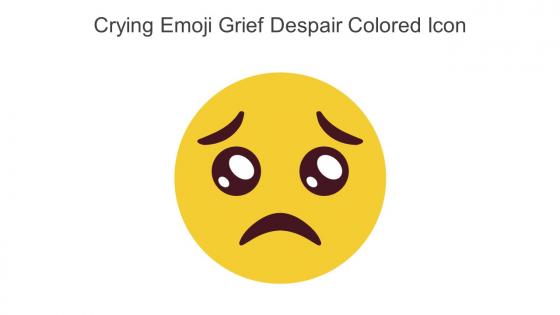 Crying Emoji Grief Despair Colored Icon In Powerpoint Pptx Png And Editable Eps Format