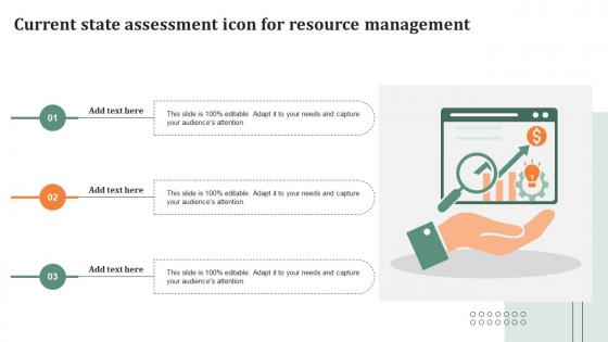 Current State Assessment Icon For Resource Management