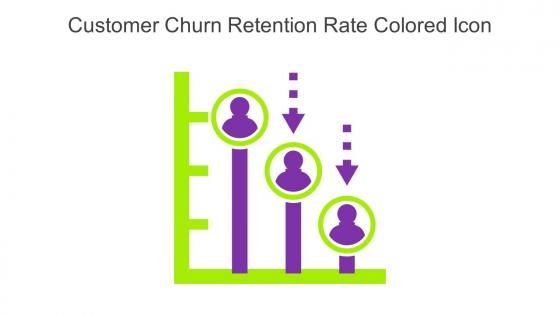 Customer Churn Retention Rate Colored Icon In Powerpoint Pptx Png And Editable Eps Format