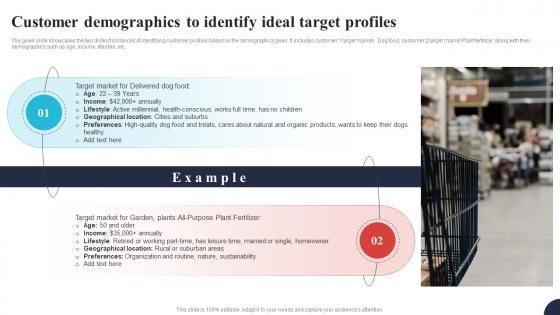 Customer Demographics To Identify Ideal Target Profiles Comprehensive E Commerce Website