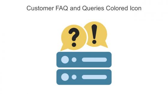 Customer FAQ And Queries Colored Icon In Powerpoint Pptx Png And Editable Eps Format