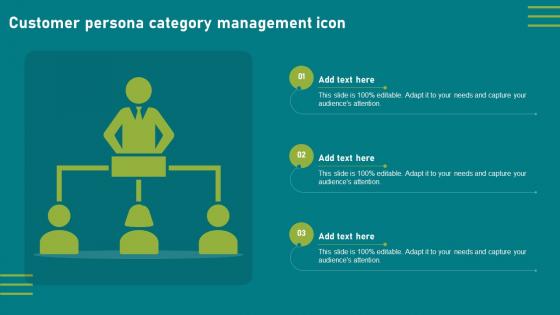 Customer Persona Category Management Icon