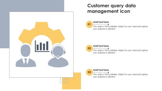 Customer Query Data Management Icon