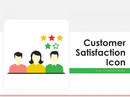 Customer satisfaction icon employee reviews performance indicator measurement