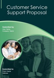 Customer Service Support Proposal Report Sample Example Document