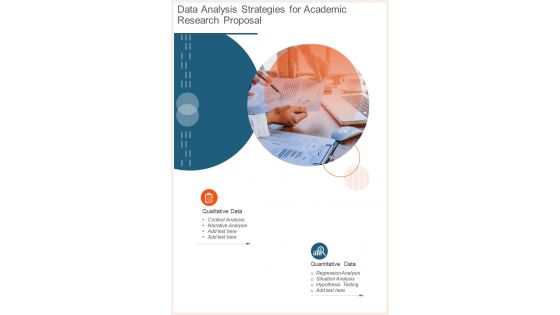 Data Analysis Strategies For Academic Research Proposal One Pager Sample Example Document