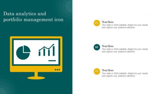 Data Analytics And Portfolio Management Icon