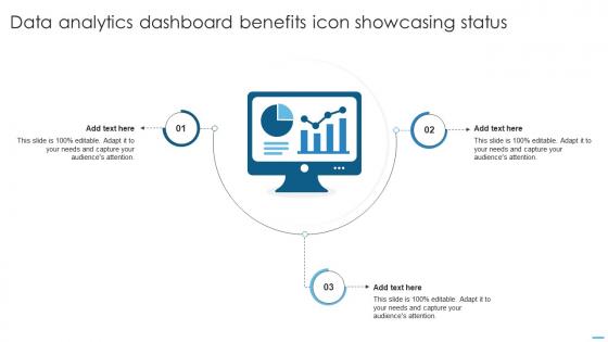 Data Analytics Dashboard Benefits Icon Showcasing Status