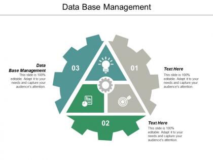 Data base management ppt powerpoint presentation portfolio background images cpb