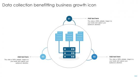 Data Collection Benefitting Business Growth Icon