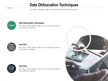 Data obfuscation techniques ppt powerpoint presentation icon inspiration cpb