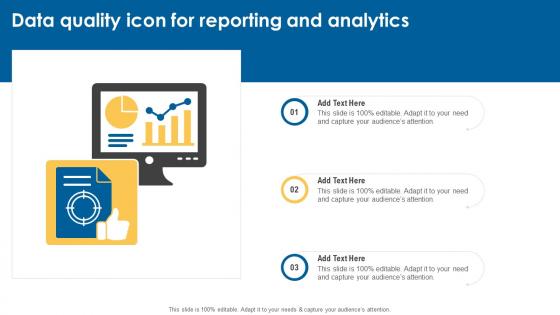 Data Quality Icon For Reporting And Analytics