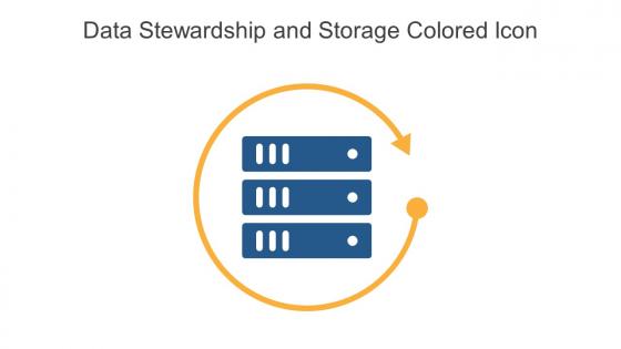 Data Stewardship And Storage Colored Icon In Powerpoint Pptx Png And Editable Eps Format