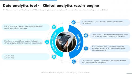 Data Tool 1 Clinical Analytics Leveraging Data Analytics For Clinical Success Data Analytics SS