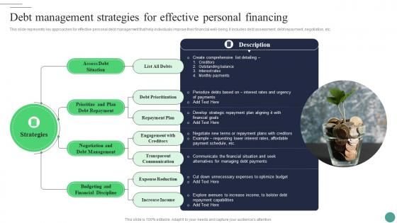 Debt Management Strategies For Effective Personal Financing Introduction To Personal Finance Fin SS