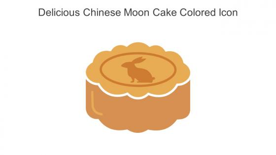 Delicious Chinese Moon Cake Colored Icon In Powerpoint Pptx Png And Editable Eps Format