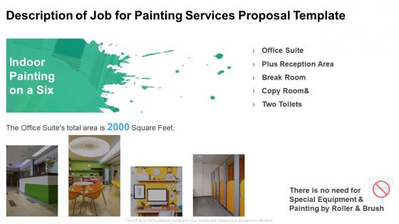 Description of job for painting services proposal template