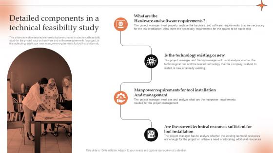 Detailed Components In A Technical Conducting Project Viability Study To Ensure Profitability