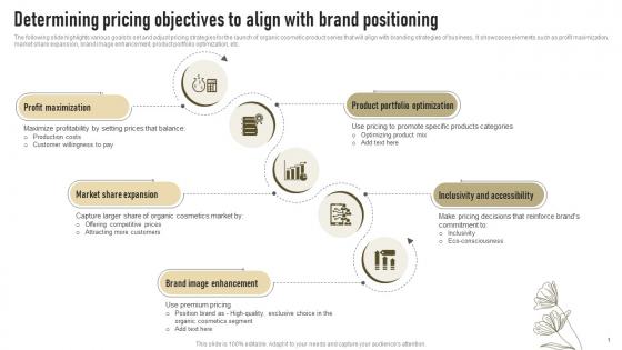 Determining Pricing Objectives To Align With Brand Positioning Successful Launch Of New Organic Cosmetic