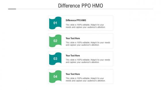 Difference ppo hmo ppt powerpoint presentation portfolio slides cpb