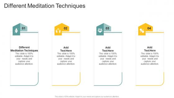 Different Meditation Techniques In Powerpoint And Google Slides Cpb