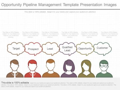 Different opportunity pipeline management template presentation images