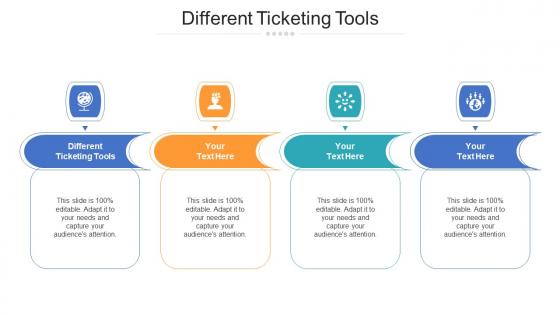 Different ticketing tools ppt powerpoint presentation portfolio graphics cpb