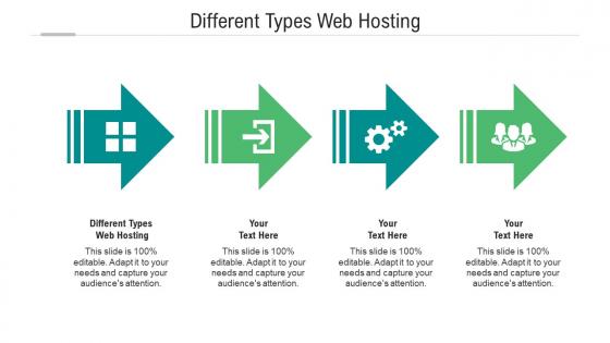 Different types web hosting ppt powerpoint presentation portfolio show cpb