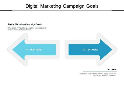 Digital marketing campaign goals ppt powerpoint presentation layouts styles cpb