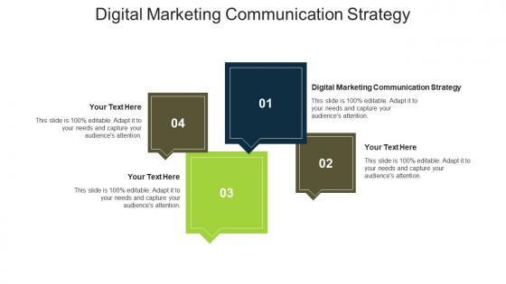 Digital marketing communication strategy ppt powerpoint presentation ideas model cpb