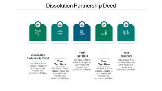 Dissolution partnership deed ppt powerpoint presentation layouts deck cpb