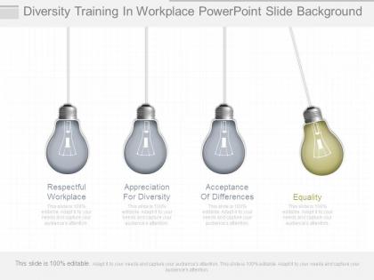 Diversity training in workplace powerpoint slide background