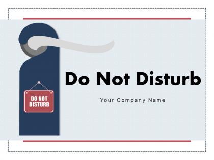 Do Not Disturb Computer Screen Hanging Signage Painted Handle